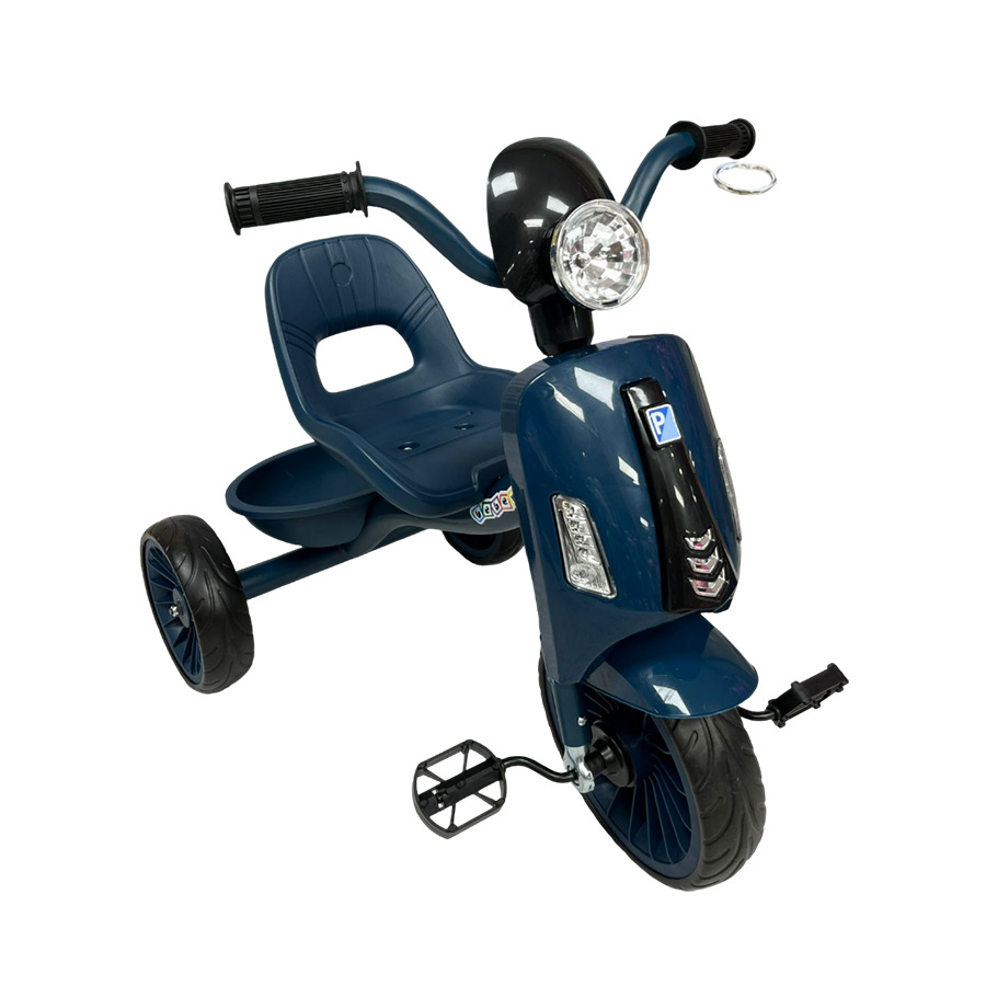 Triciclo azul infantil tipo vespa