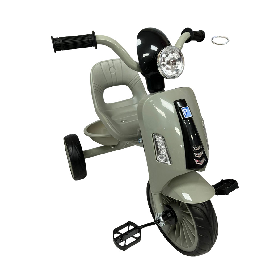 Triciclo gris infantil tipo vespa