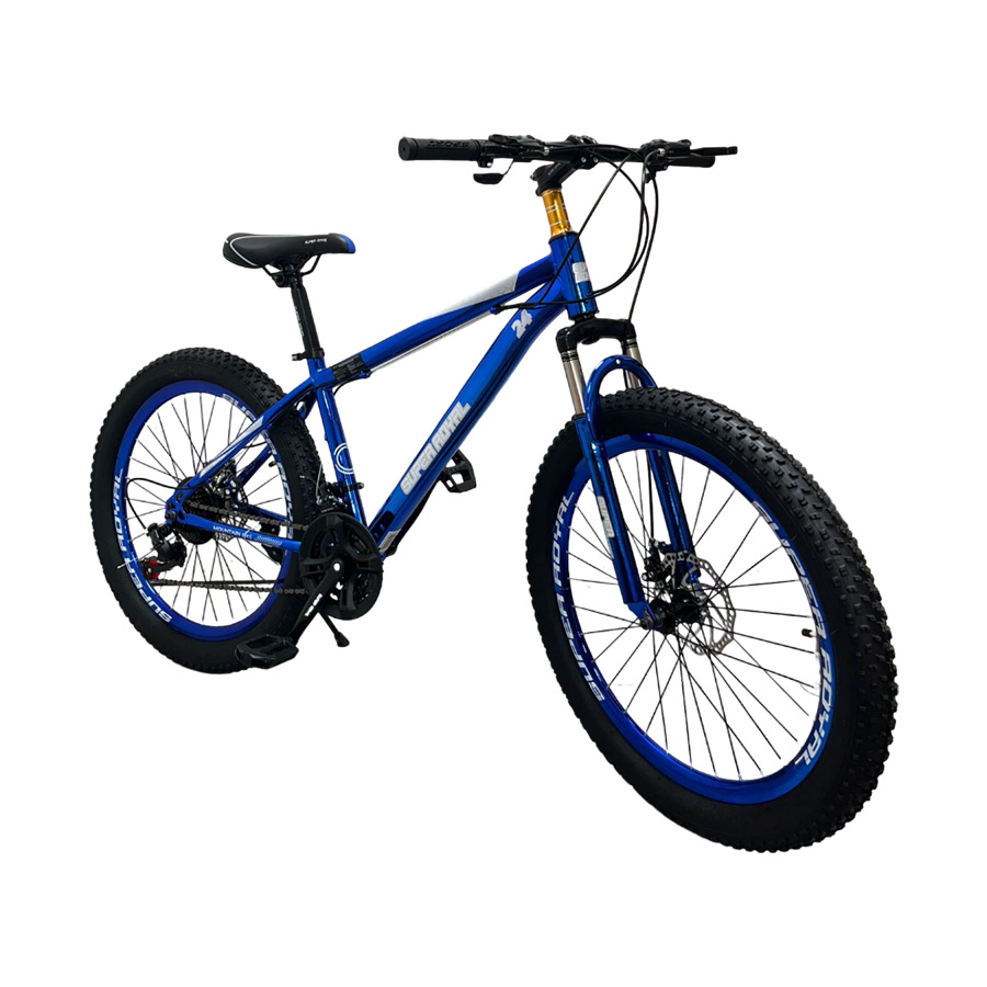 Bicicleta Aro 24 Laser Cromadas Azul