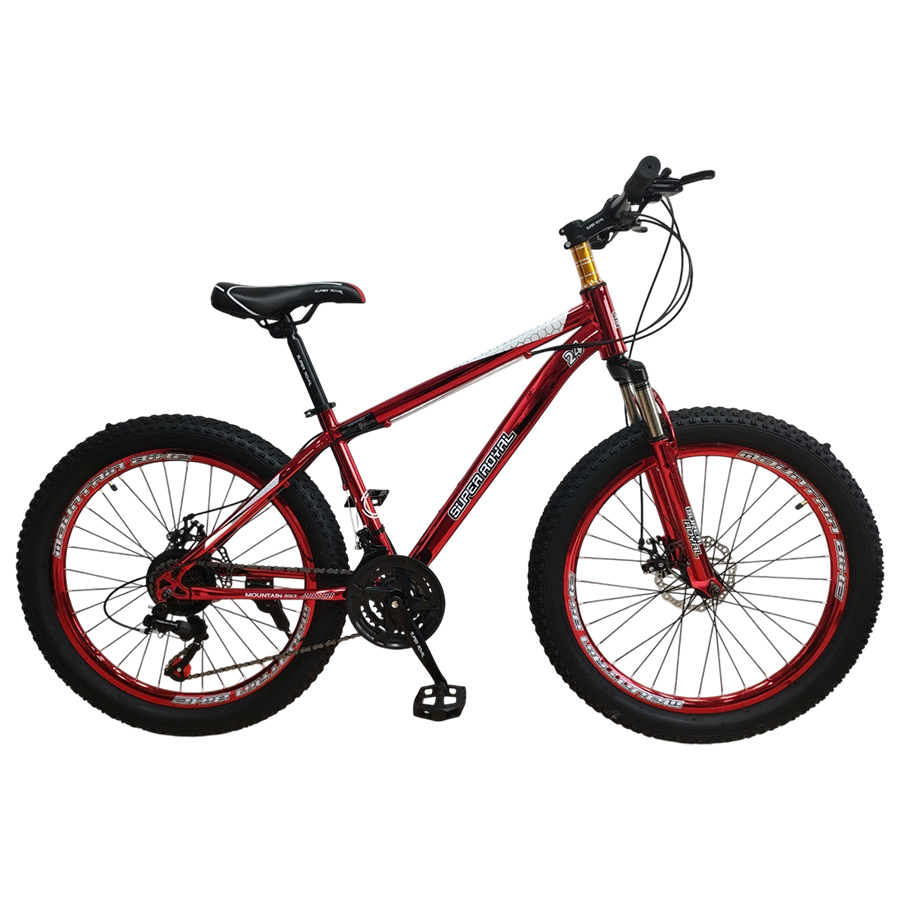 Bicicleta Aro 24 Laser Cromadas Roja