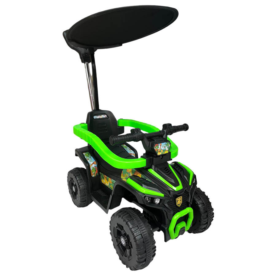 Cuadron correpasillo verde con carpa dirigible con bluetooth