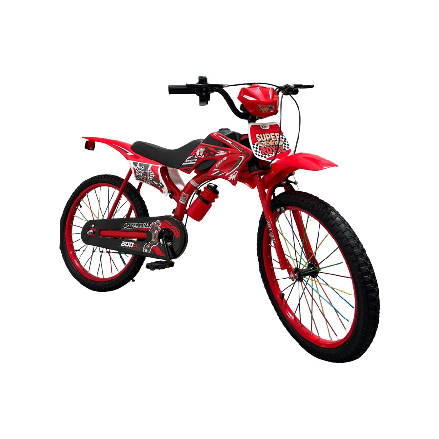 Bicicleta aro 20 de motobike sonidos de moto roja